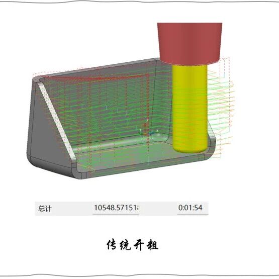 同一个倒扣面，刀具缩短25%，效率高&mdash;&mdash;差距在编程思路